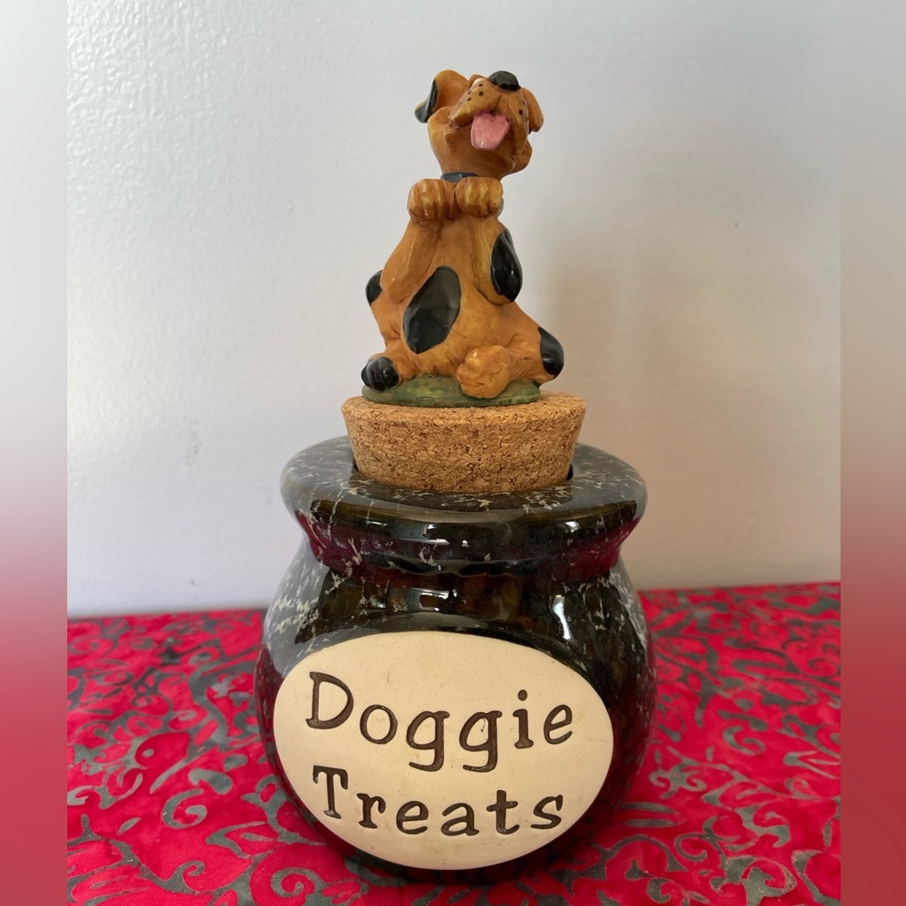 Doggie Treat Bowl with Cork Lid